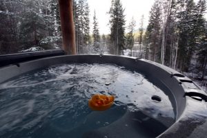 Main Lodge Hot Tub - located outside lower floor